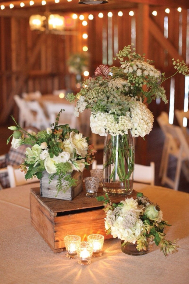 http://www.knotsvilla.com/rustic-wedding-centerpieces/