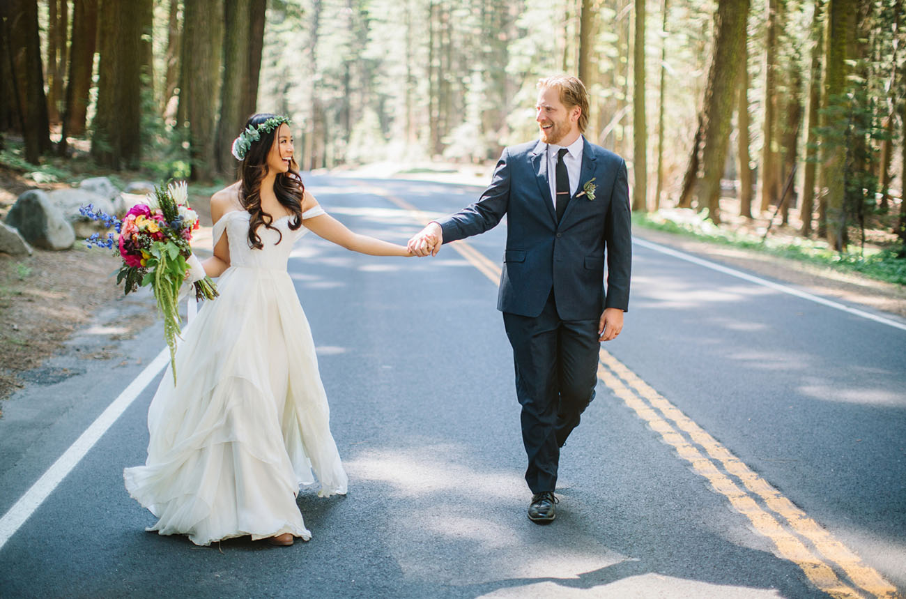 vestido de casamento pela manhã