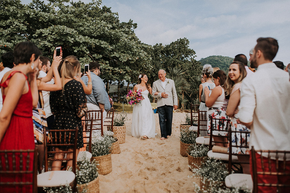 Casamento Descontraído no Litoral Norte | Casamento pé na areia