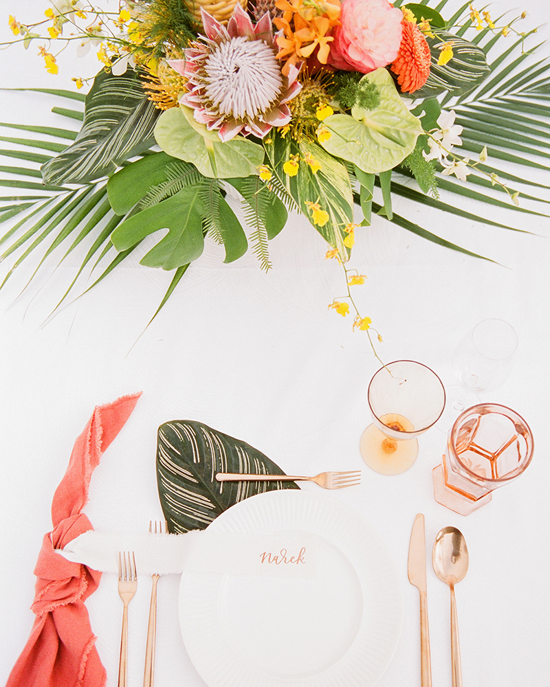 Inspiração | Casamento com decoração tropical