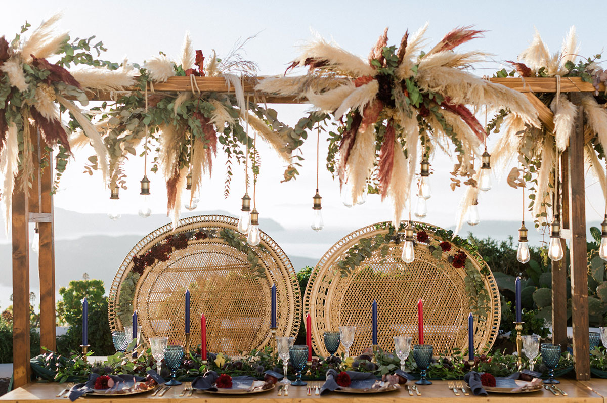 capim dos pampas na decoracao do casamento