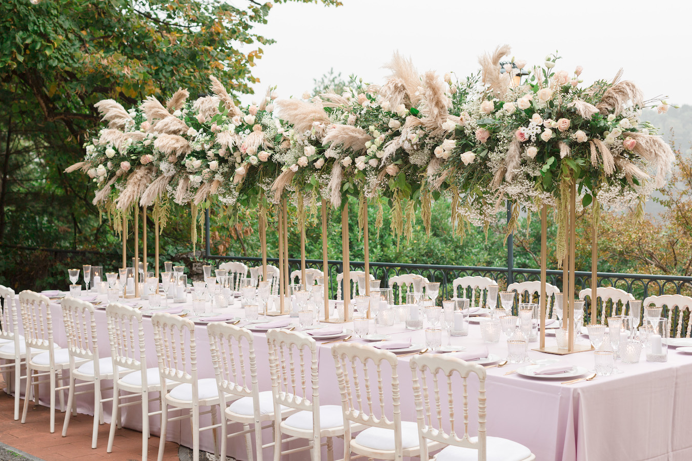 capim dos pampas na decoracao do casamento