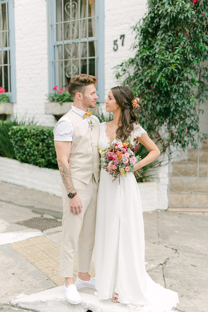 Mini wedding na Casinha Quintal | Casamento encantado de Marina e Luccas