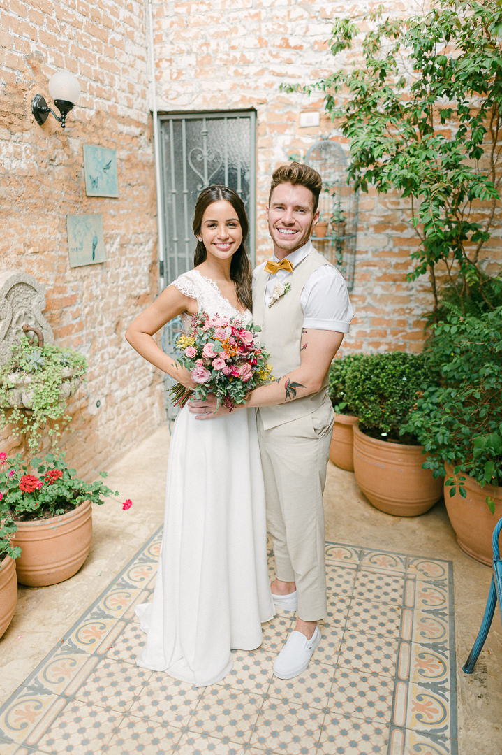 Mini wedding na Casinha Quintal | Casamento encantado de Marina e Luccas