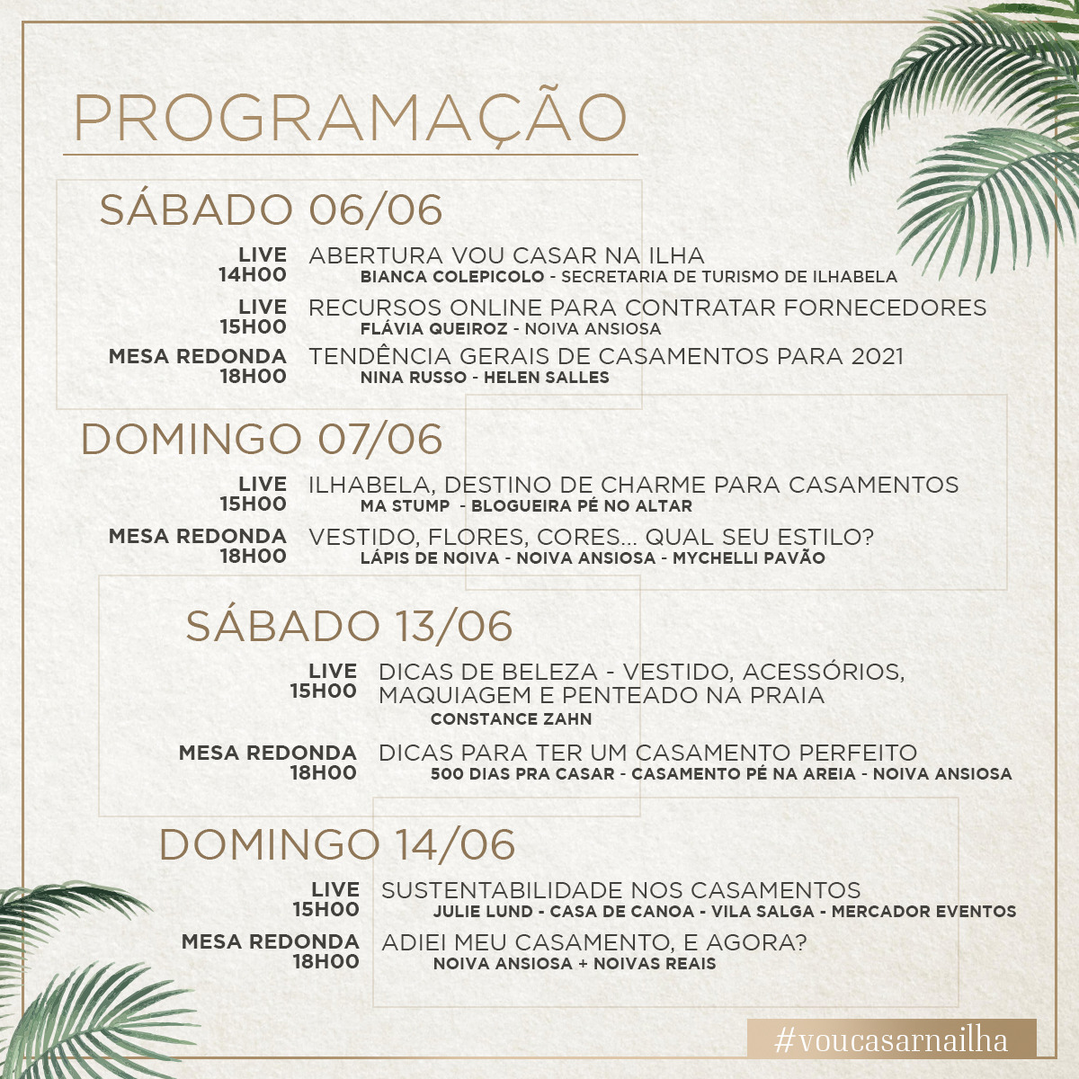 Vou Casar na Ilha Evento online para quem quer casar em Ilhabela