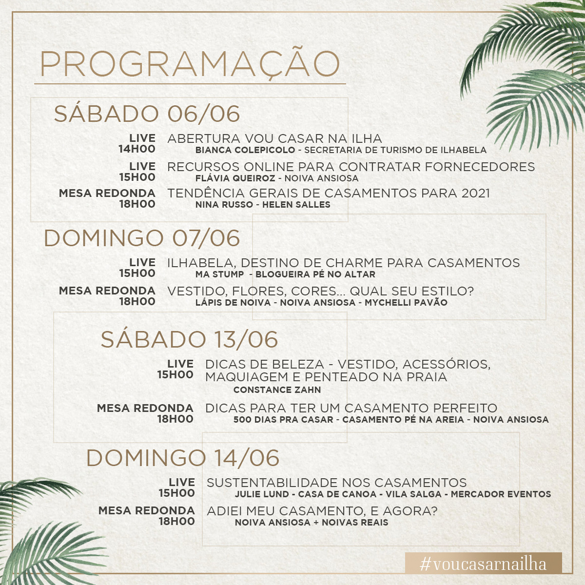 Vou Casar na Ilha Evento online para quem quer casar em Ilhabela