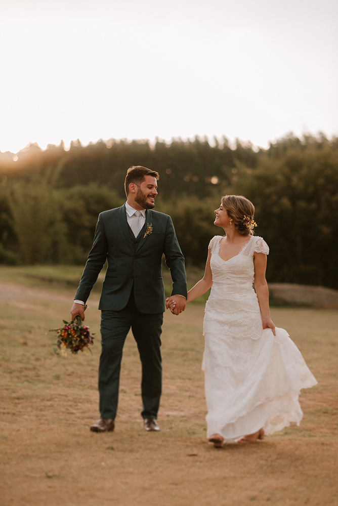 Marina e Murylo | Casamento romântico ao ar livre, por Seiva Fotografia