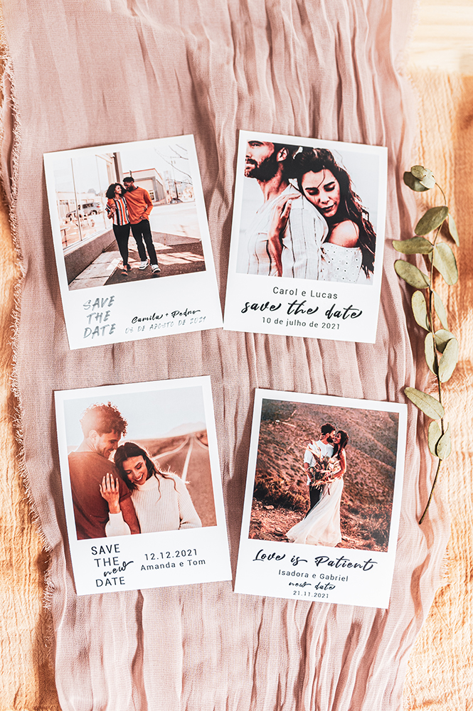 Amoraprint | Save The New Date em formato polaroid