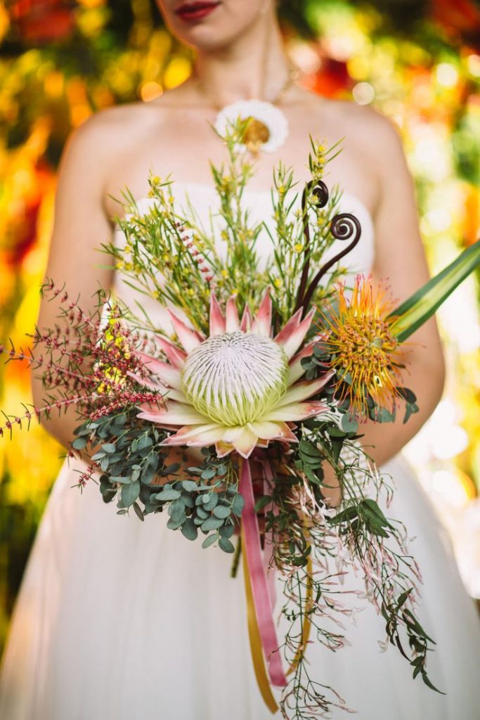 Inspire-se! | Buquê com protea, uma flor cheia de personalidade