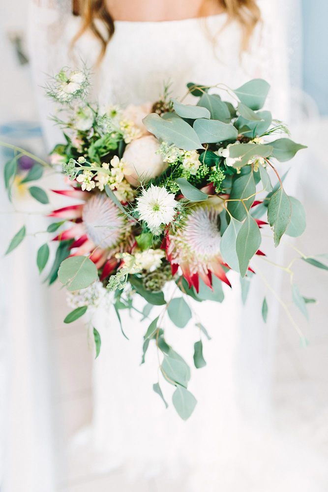 Inspire-se! | Buquê com protea, uma flor cheia de personalidade