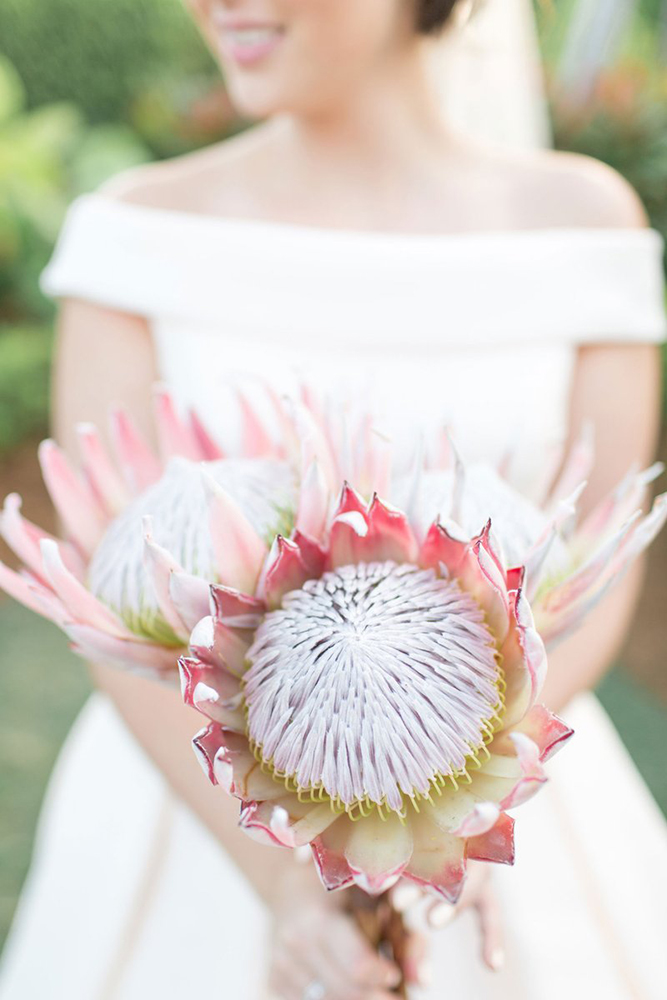 Inspire-se! | Buquê com protea, uma flor cheia de personalidade