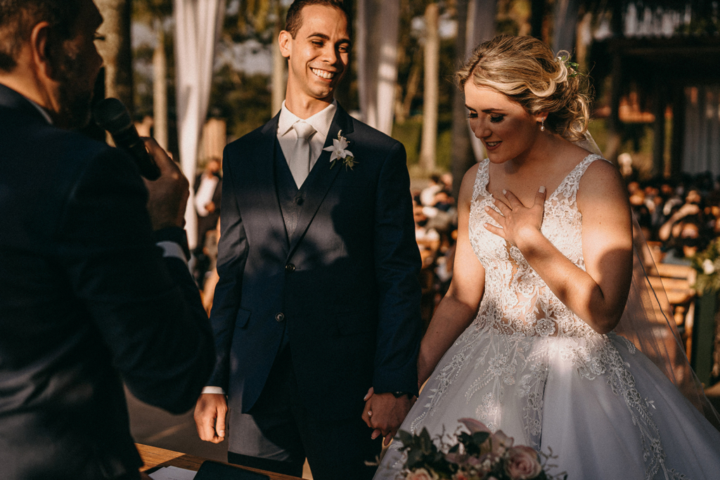 Giovana e Leandro | Casamento emocionante no Quinta da Cantareira - Beleza da noiva por Grazi Almeida