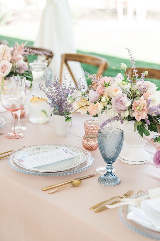 Tons pastel no casamento | Decoração tom pastel