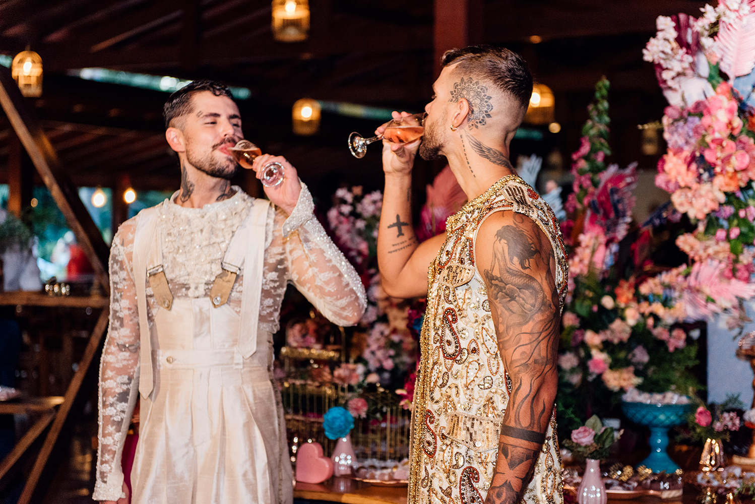 Rodrigo Malafaia e Leandro Buenno | Casamento criativo no Ravena Garden