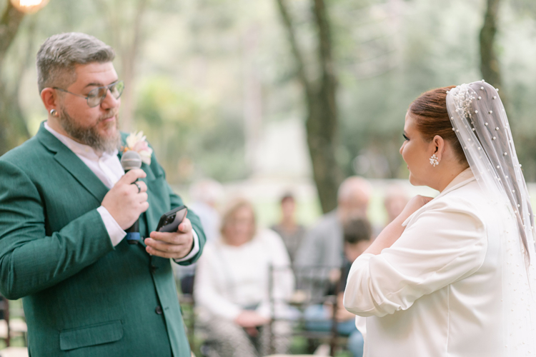 Renovação Flávia e Ivan - Votos dos noivos em Casamento no Ravena Garden
