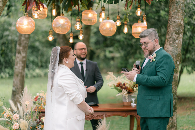 Renovação Flávia e Ivan - Votos dos noivos em Casamento no Ravena Garden