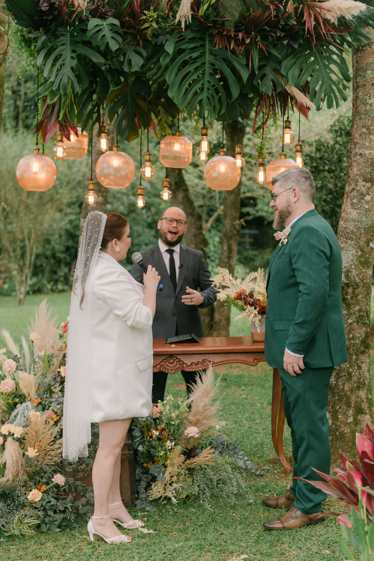 Renovação Flávia e Ivan - Votos dos noivos em Casamento no Ravena Garden