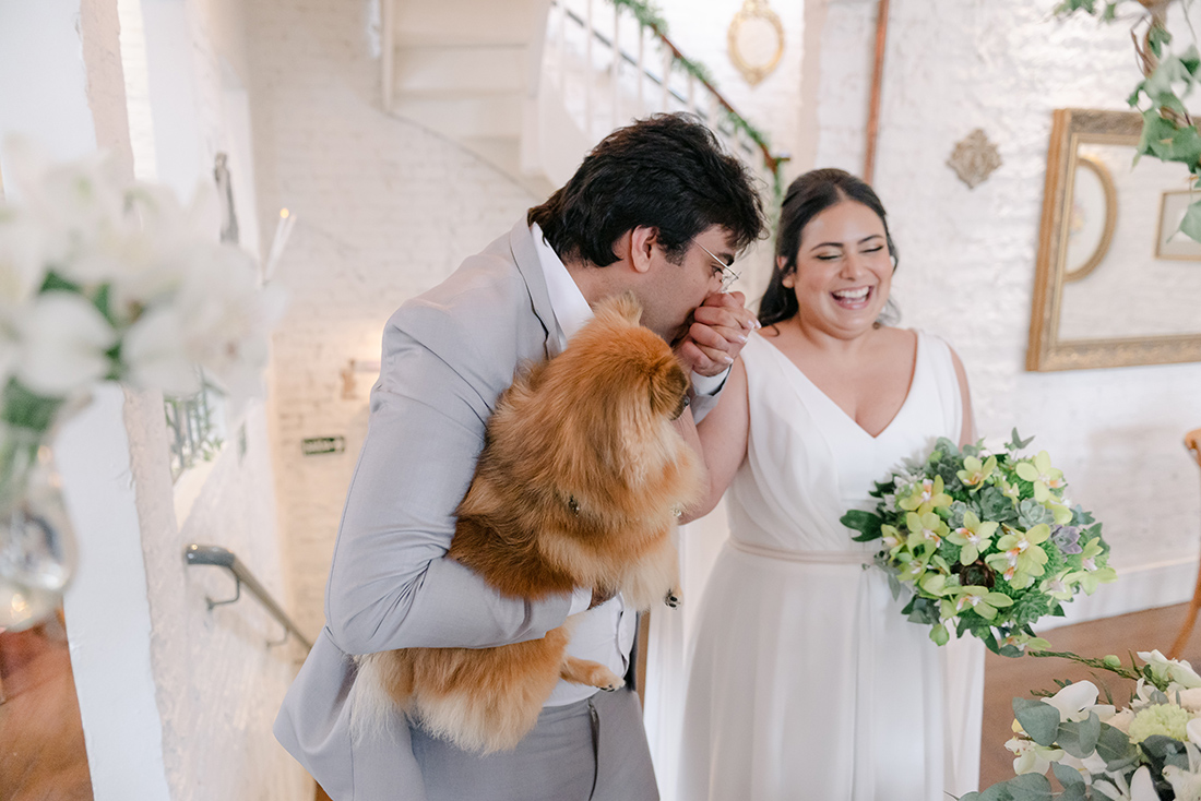 Danielle e Jefferson | Um lindo mini wedding verde e branco