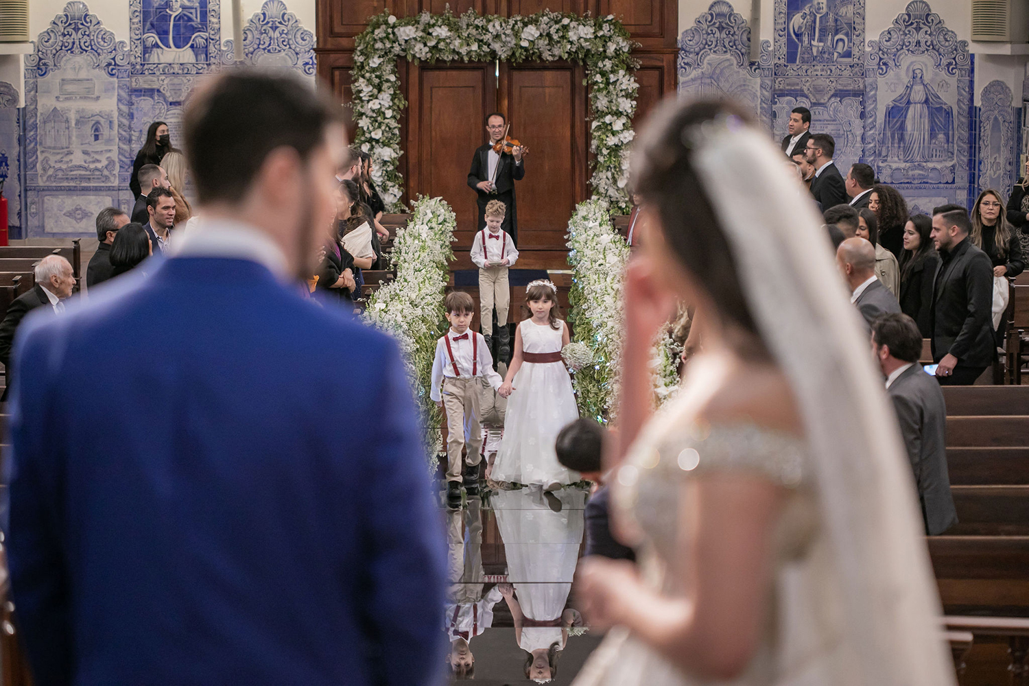 Aline e Gabriel | Casamento clássico na Nossa Senhora do Brasil