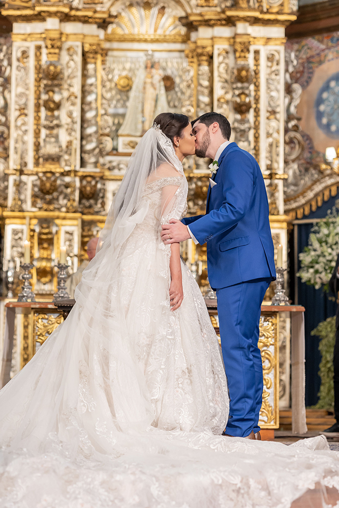 Aline e Gabriel | Casamento clássico na Nossa Senhora do Brasil