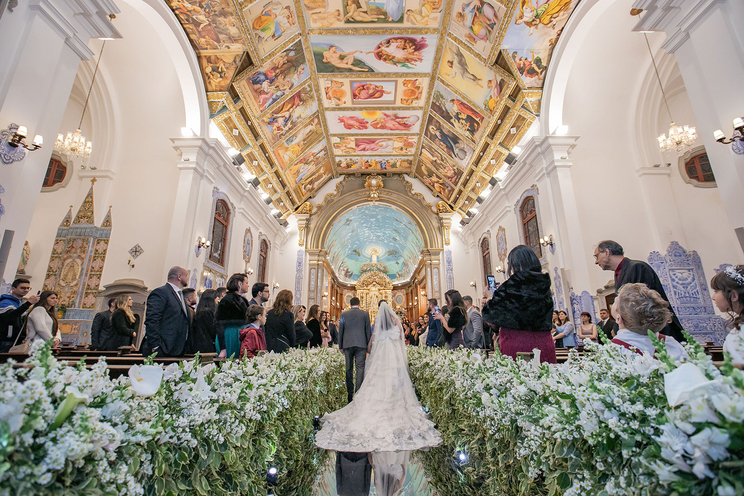 Aline e Gabriel | Casamento clássico na Nossa Senhora do Brasil