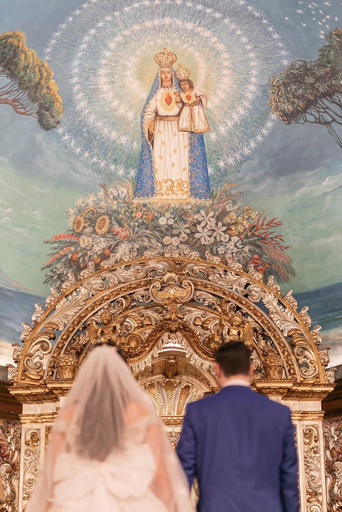 Aline e Gabriel | Casamento clássico na Nossa Senhora do Brasil