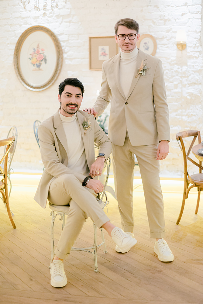 Alex e Caio | Home wedding: casamento civil na Casinha Quintal
