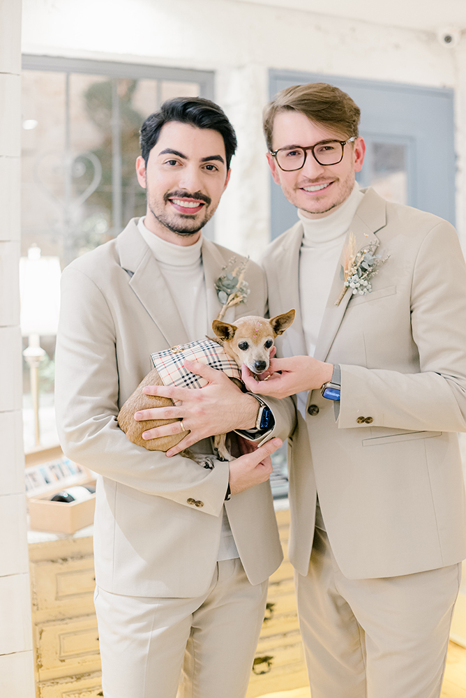 Alex e Caio | Home wedding: casamento civil na Casinha Quintal