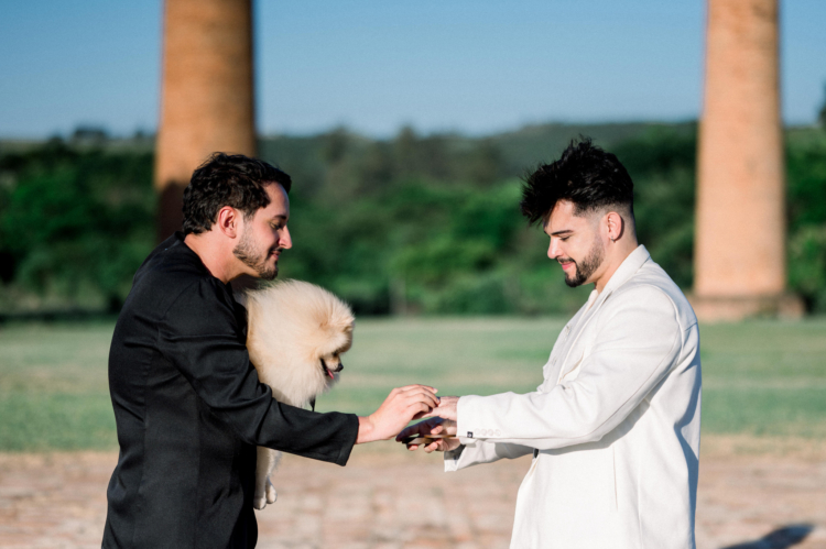 Allan e Danilo | Casamento minimalista na Fazenda Paraizo