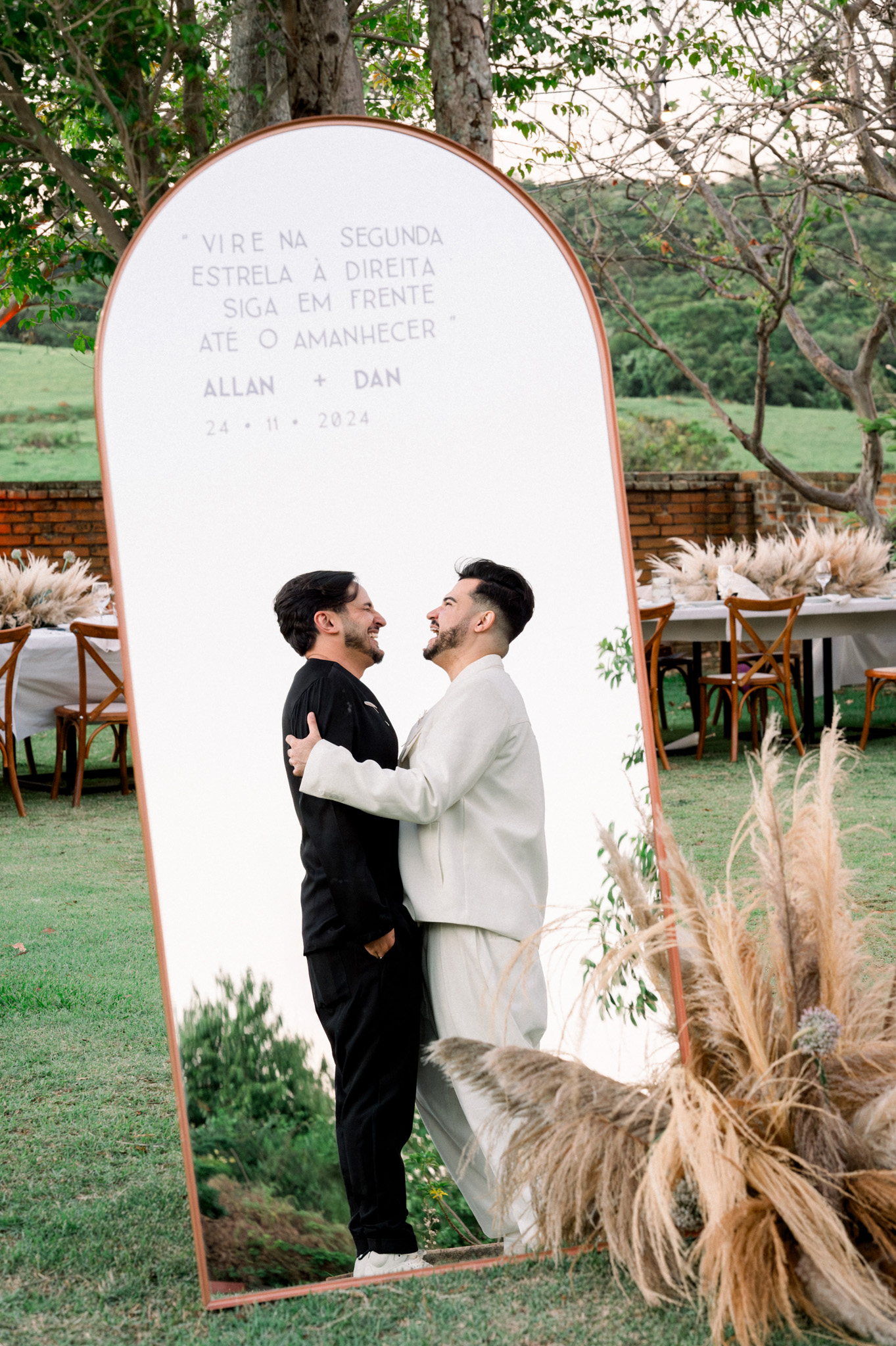 Allan e Danilo | Casamento minimalista na Fazenda Paraizo
